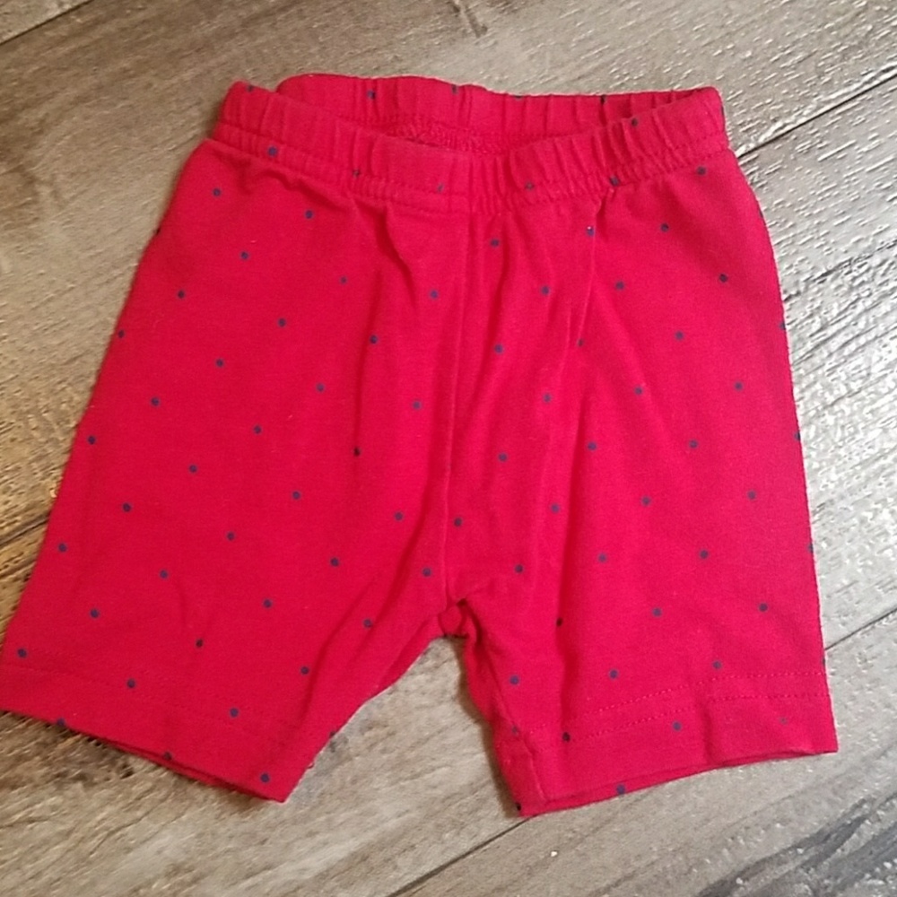 Red polka dot shorts